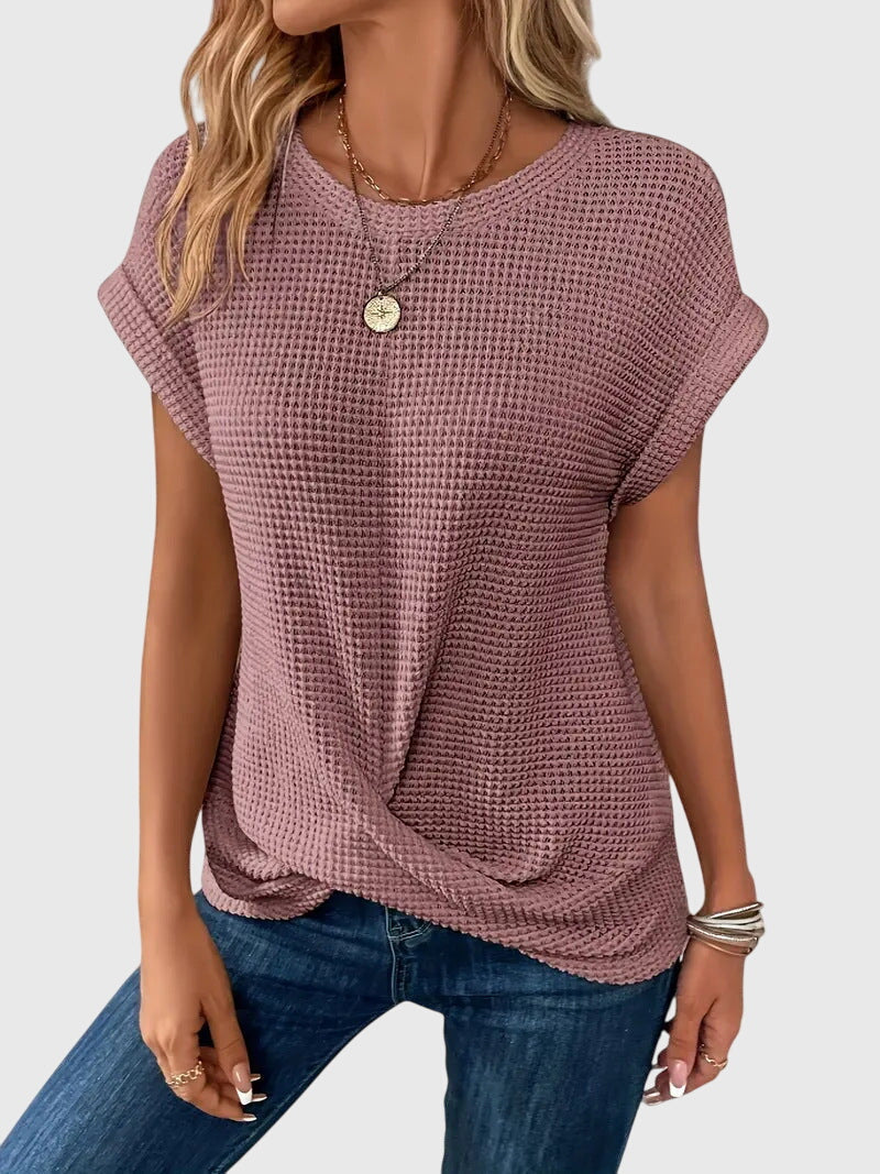 Annie | Elegant Blouse with Crew Neck