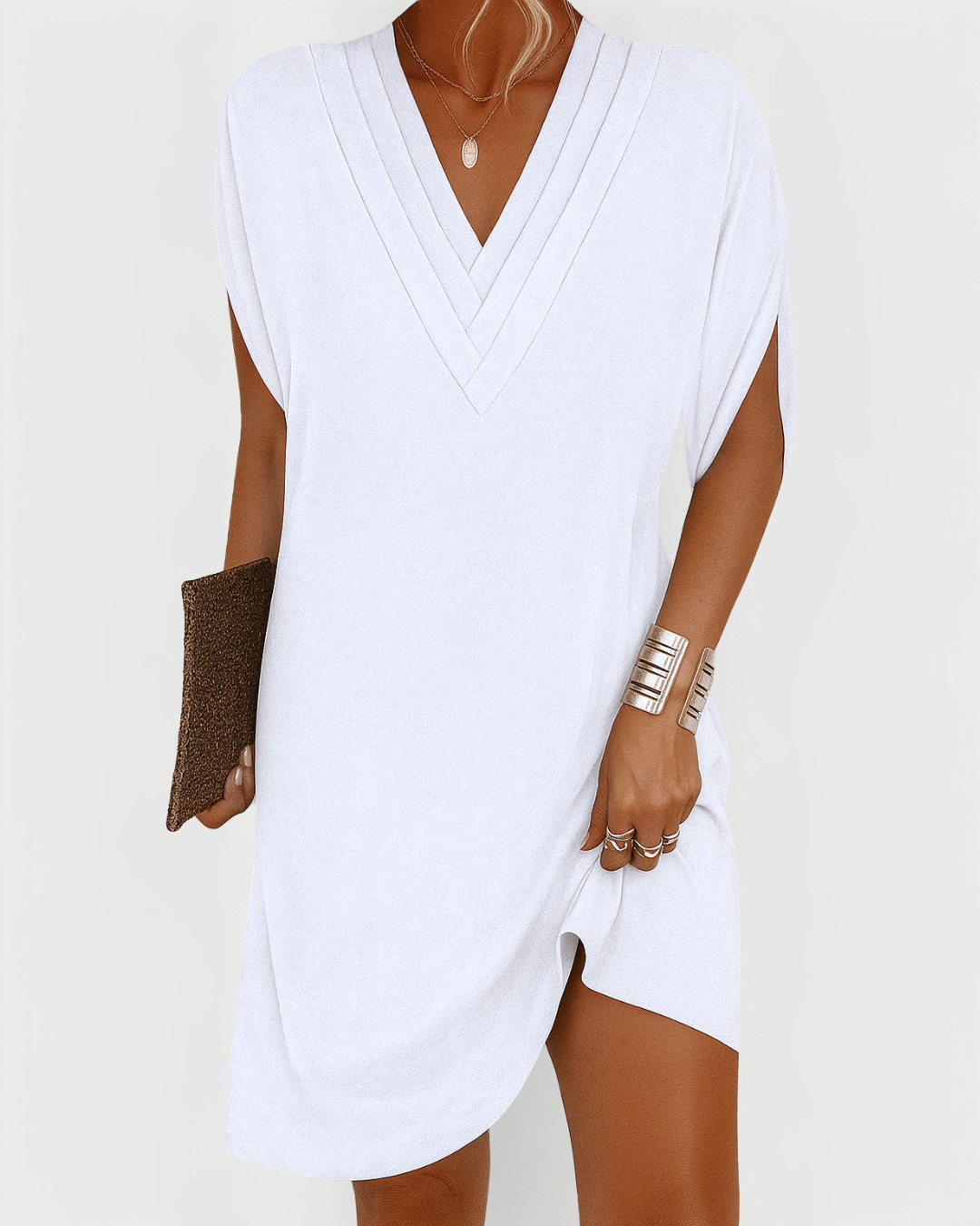 Rachel™ | Casual V-Neck Mini Dress