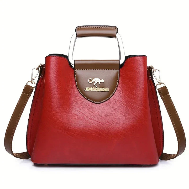 Isabella - Chic Leather Bucket Bag
