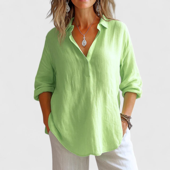 Annie | Comfortable Linen Blouse