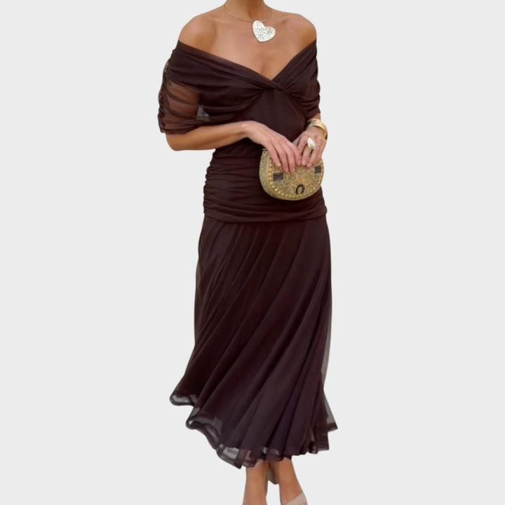 Hayden Laluna® | Sophisticated V-Neck Dress