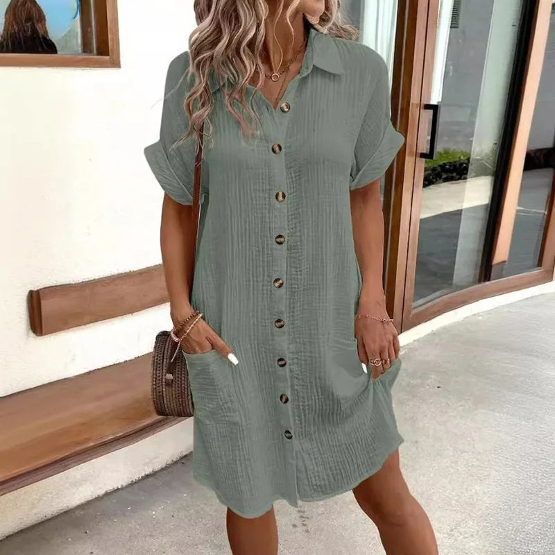 Elodie | Chic Shirt Dress