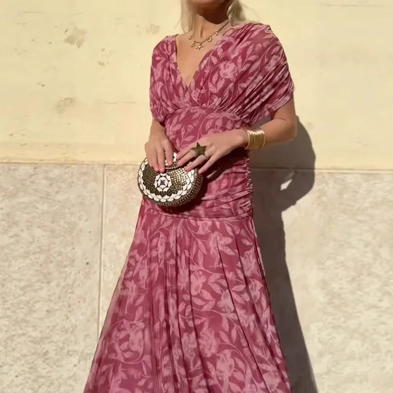 Hayden Laluna® | Sophisticated V-Neck Dress