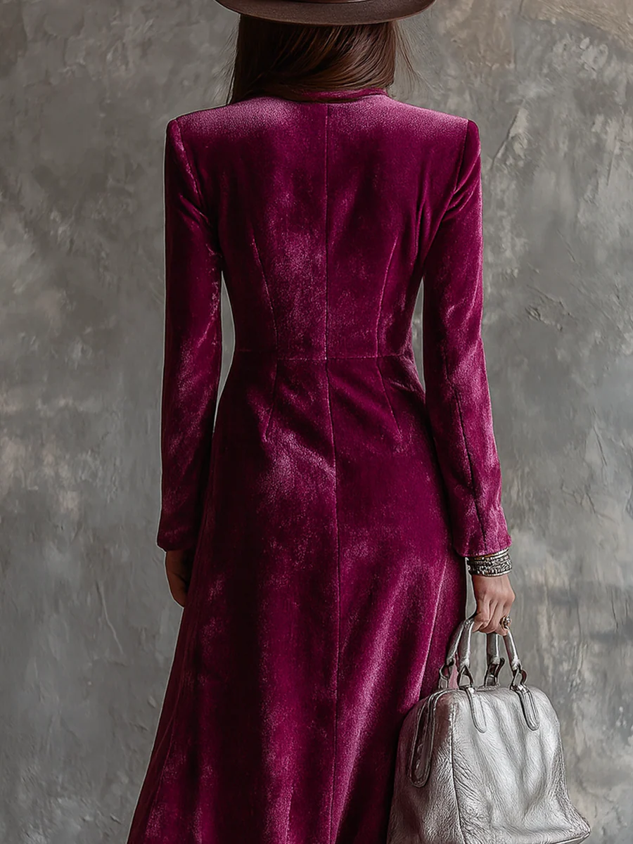 Victoria | Luxe Velvet Blazer Dress