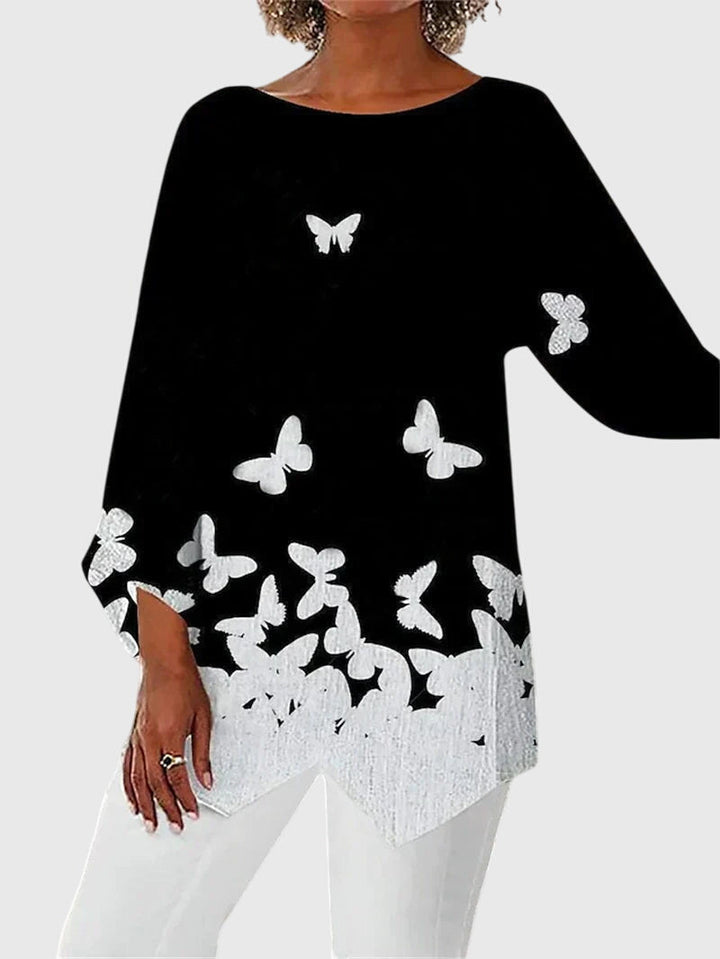 Annie | Elegant Crew Neck Top