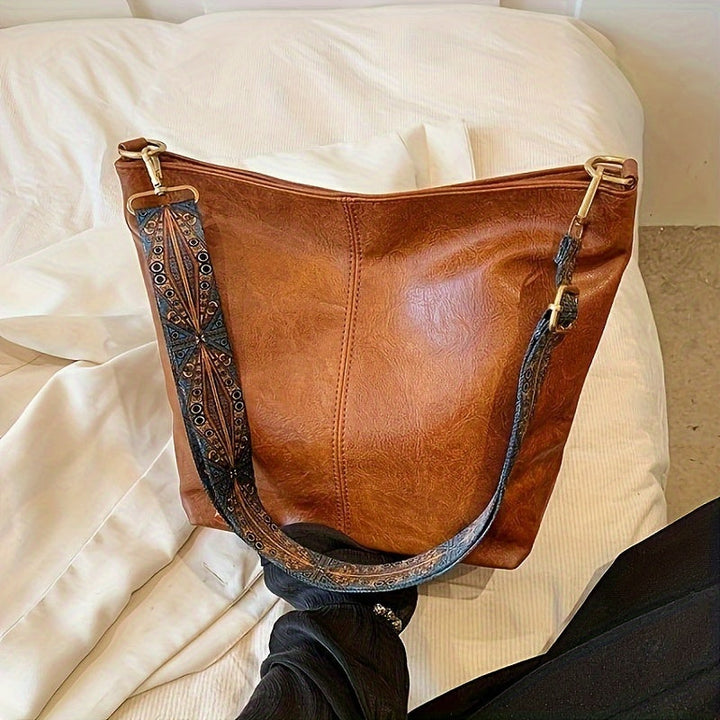 OLIVIA | Classic Leather Tote