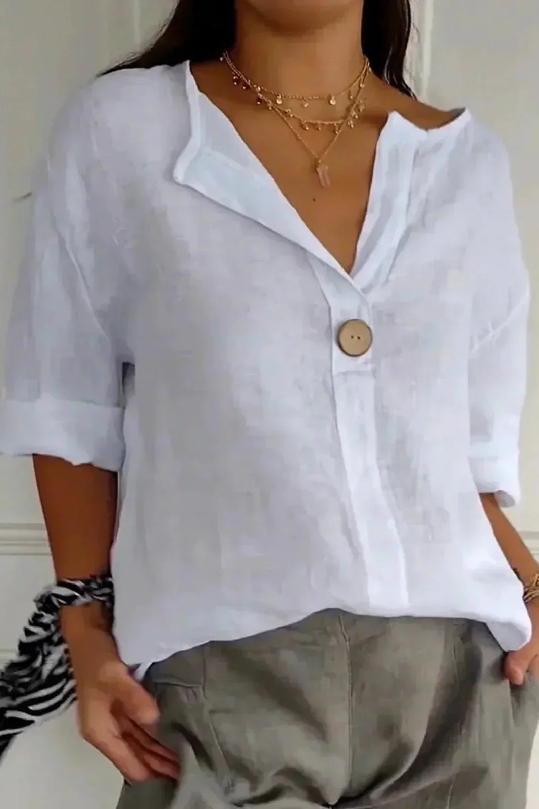NATASHA | Relaxed Linen Top