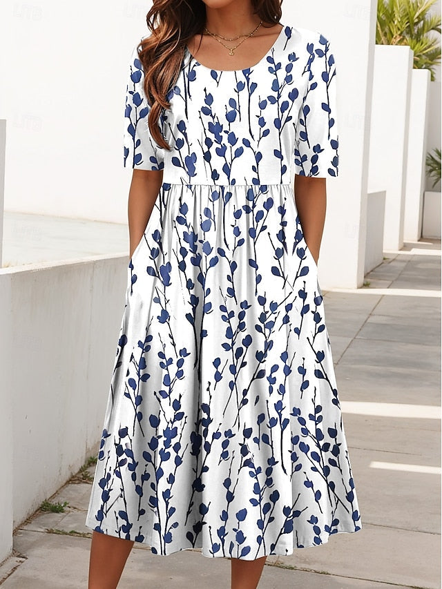 Carlyn | Flowing Floral Midi Dress